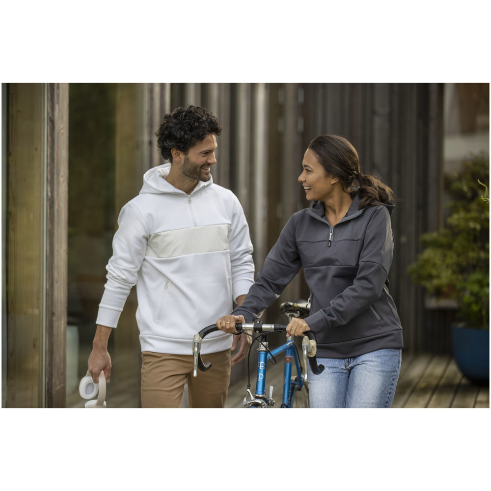 Felpa anorak con cappuccio da uomo a mezza zip Sayan