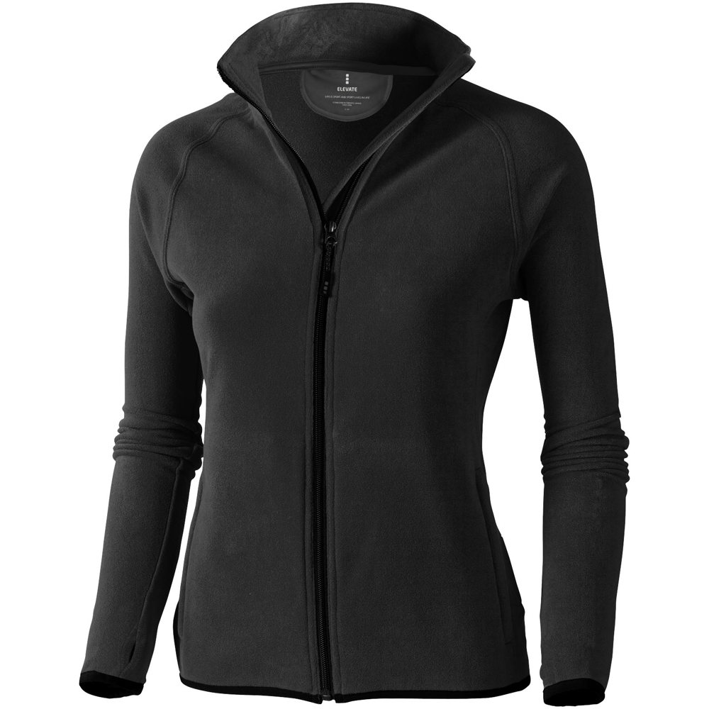 Giacca in microfleece Brossard con zip intera da donna - Antracite