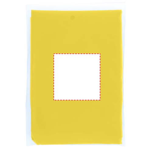 Poncho impermeabile monouso in materiale riciclato certificato GRS con custodia Mayan 