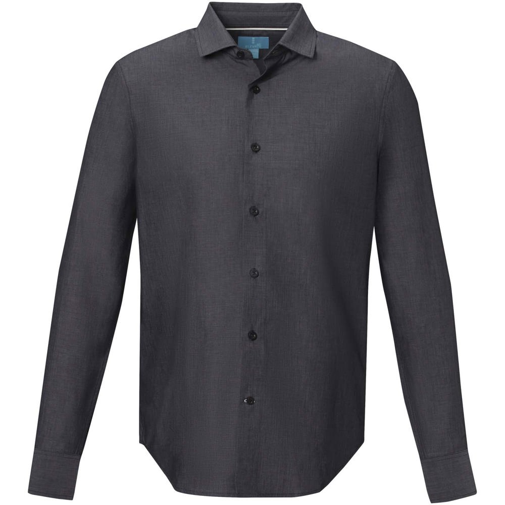 Camicia a maniche lunghe da uomo in tessuto biologico Cuprite