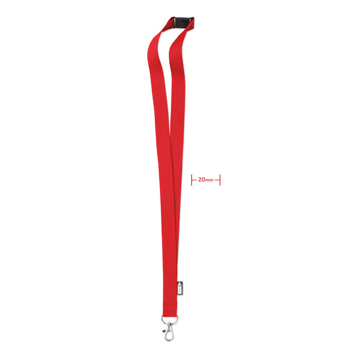 LANY RPET - Lanyard in RPET - Rosso