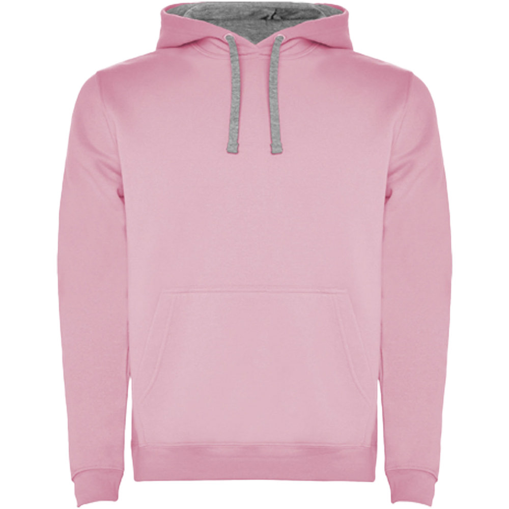 Felpa con cappuccio da bambino Urban - Rosa chiaro, Grigio mélange