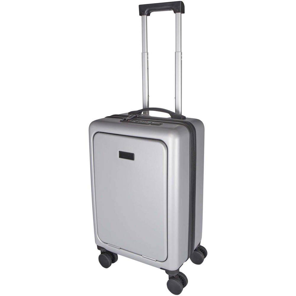 Trolley bagaglio a mano per portatile da 20" in materiale riciclato certificato GRS Rover Pro - 40L - Argento