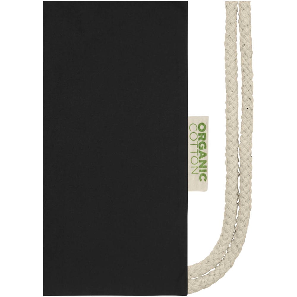 Borsa con cordoncino in tessuto biologico certificato OCS da 140 g/m² Odisha  - 5L