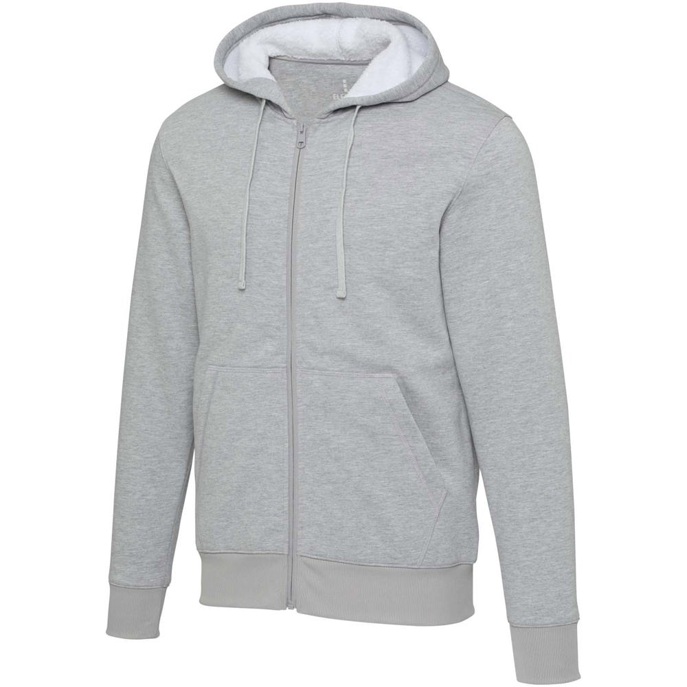 Felpa con cappuccio e zip intera in sherpa Natron