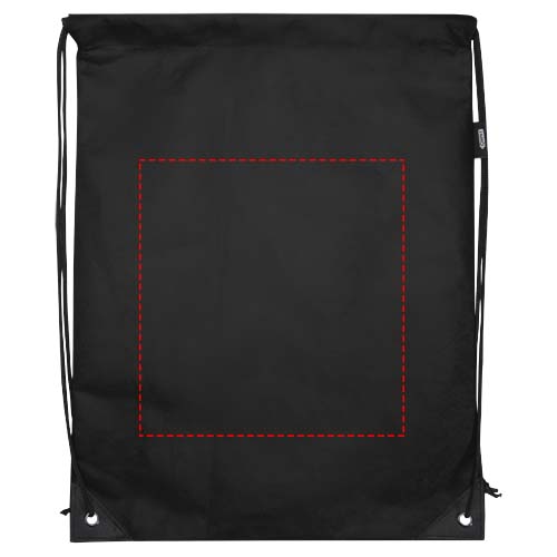Borsa con coulisse in tessuto non tessuto riciclato certificato GRS Evergreen - 5L