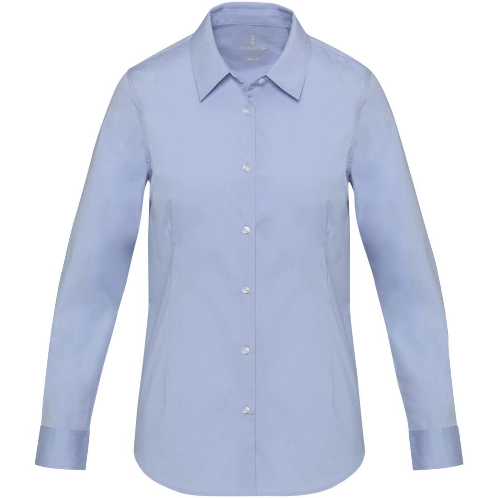 Camicia in tessuto di popeline da donna Carnelian