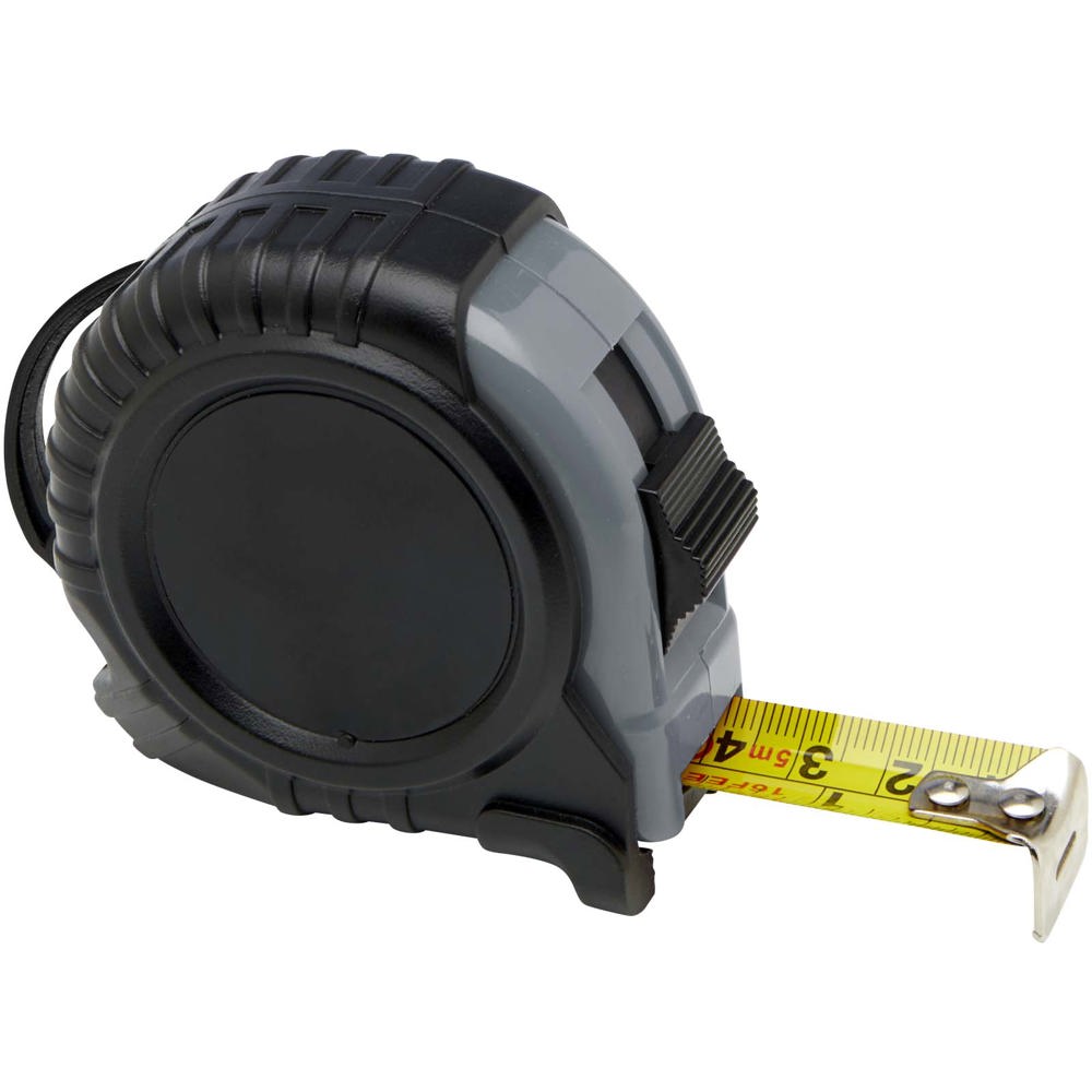 Metro a nastro da 5 metri Score con clip da cintura - Grigio