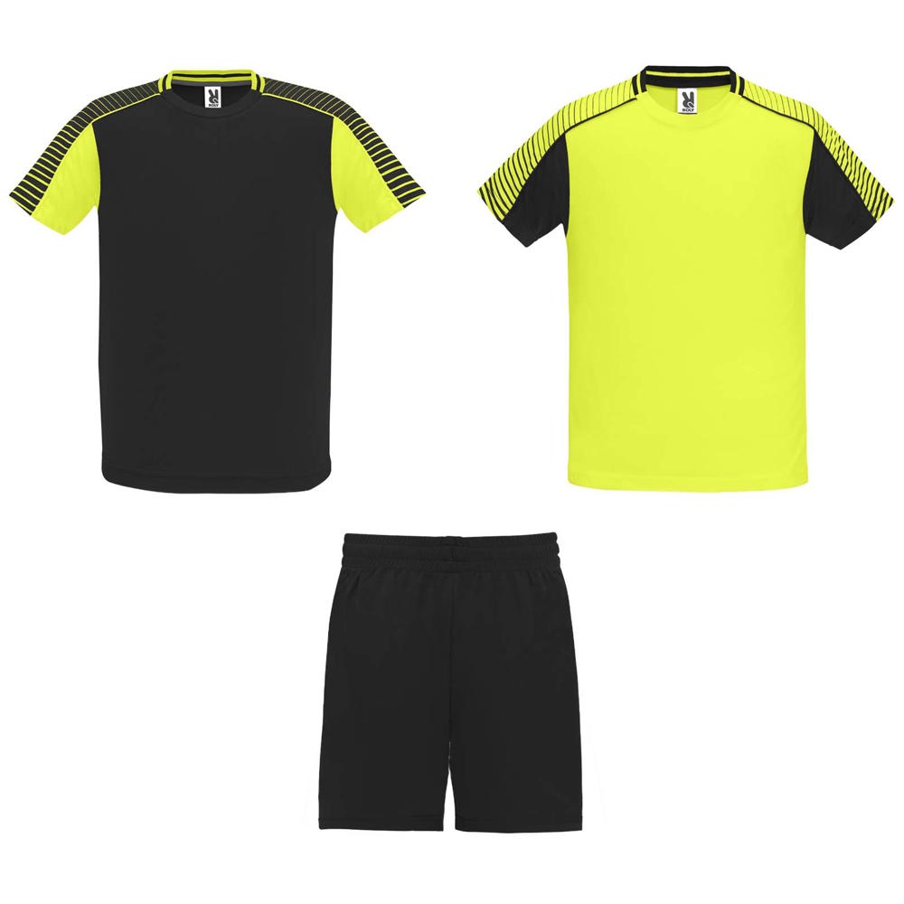 Completo sportivo unisex Juve - Giallo fluo, Nero