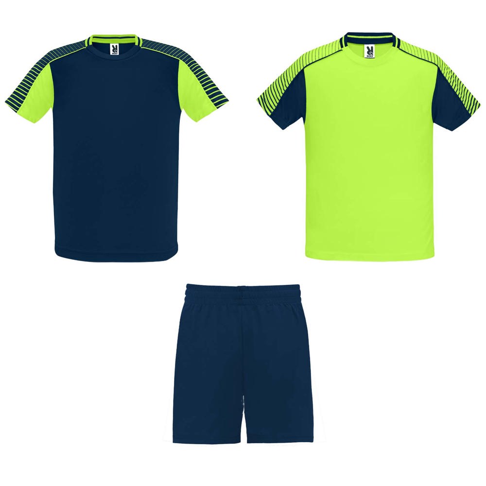 Completo sportivo da bambino Juve - Verde fluo, Blu navy