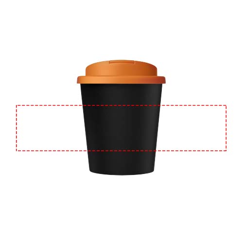 Bicchiere Americano® Espresso Eco da 250 ml in materiale riciclato con coperchio a prova di perdita