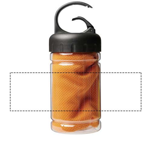 Asciugamano rinfrescante in contenitore PET Remy