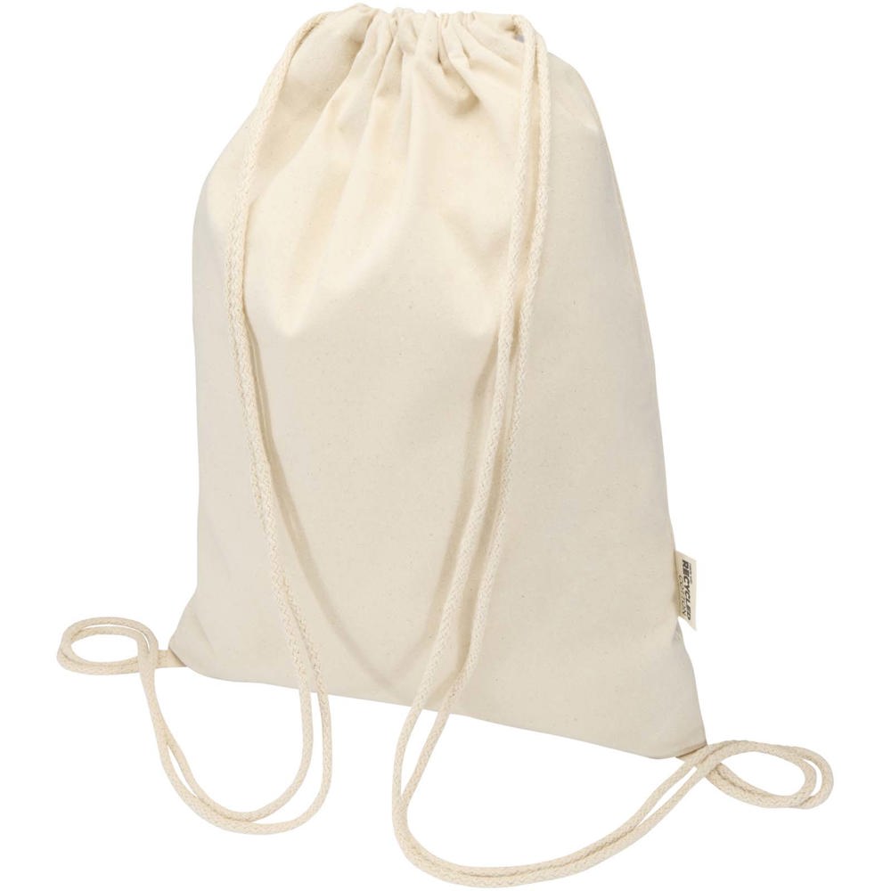 Borsa con cordoncino in materiale riciclato GRS da 180 g/m² Peru Blend - 5L