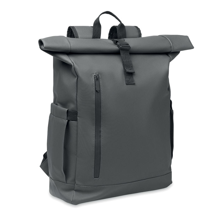 BANGKOK ROLL - Zaino Rolltop per laptop 600D - Grigio Pietra