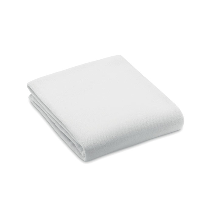 BOGDA - Coperta in pile RPET 130gr/m² - Bianco