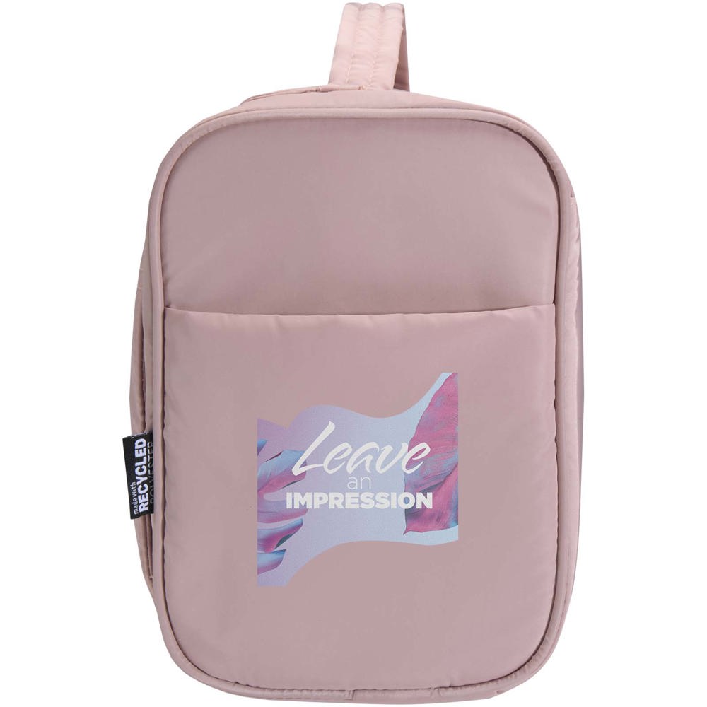 Beauty case da appendere in materiale riciclato certificato GRS Puffer - 8L