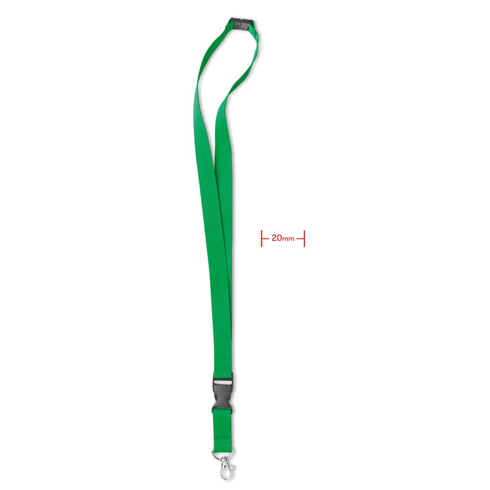 LANY - Lanyard con moschettone - Verde