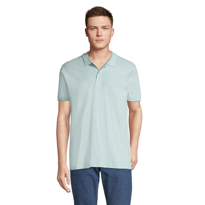 PLANET MEN - Polo PLANET UOMO 170g - Arctic Blue