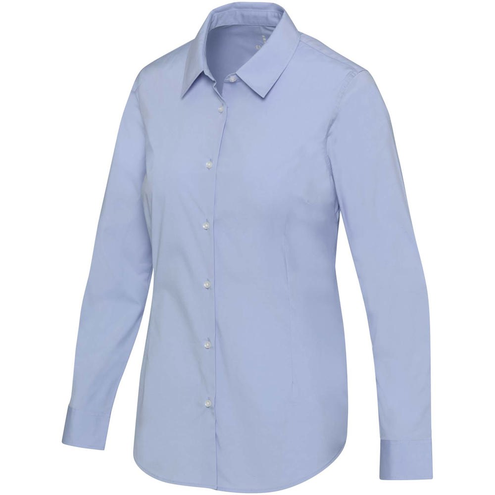 Camicia in tessuto di popeline da donna Carnelian - Blu chiaro