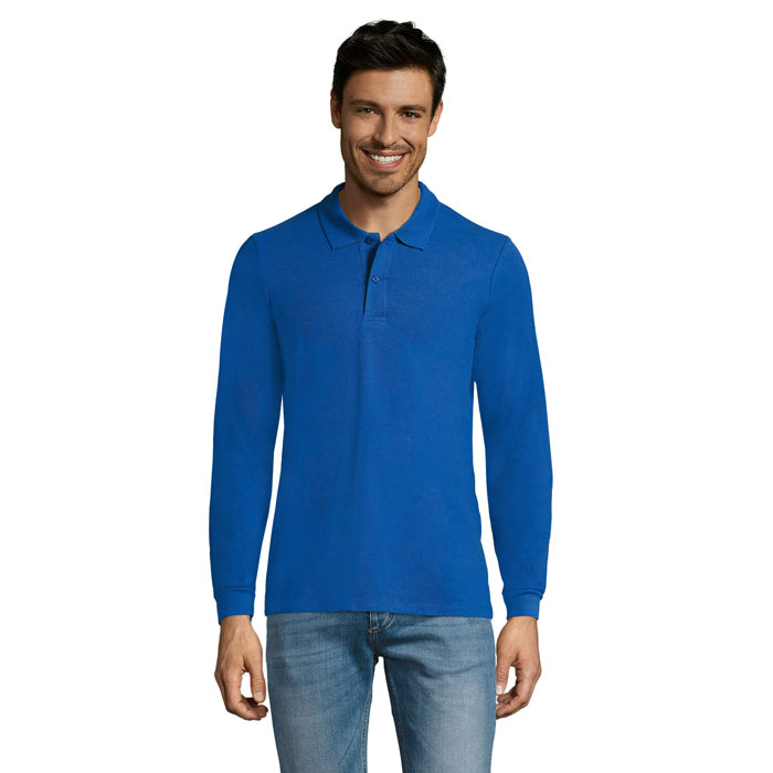 PERFECT LSL MEN - PERFECT POLO LSL UOMO 180 - Blu Royal