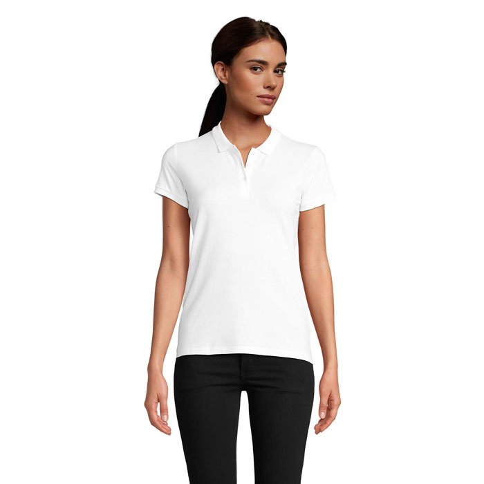 PLANET WOMEN - Polo PLANET DONNA 170g - Bianco