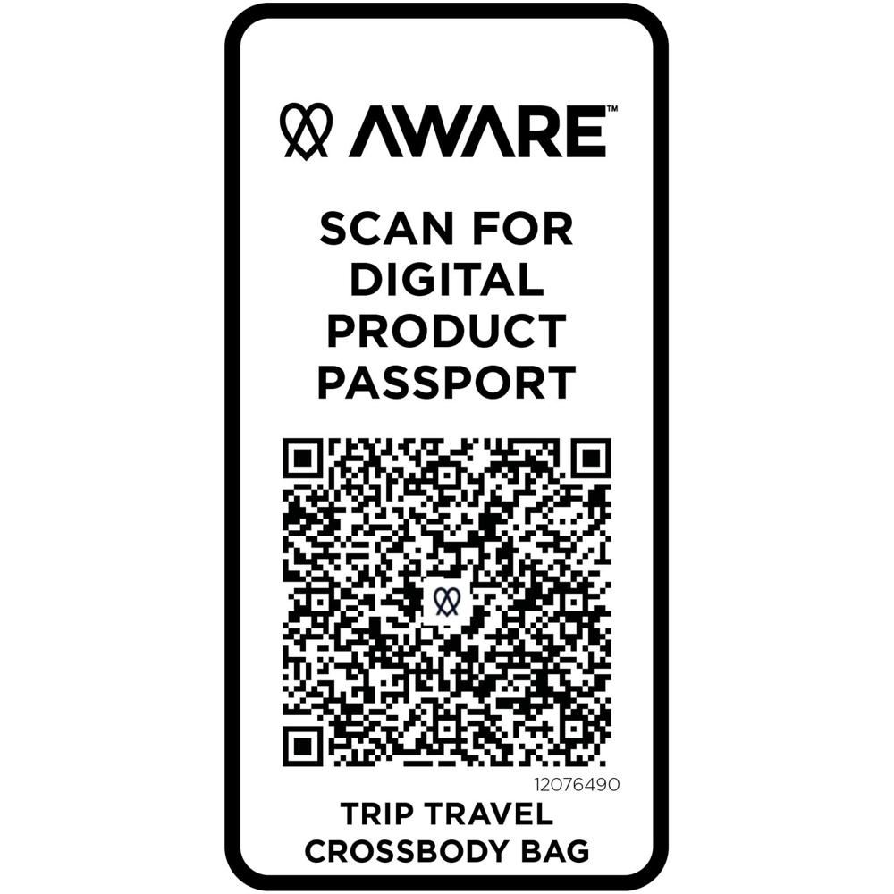 Borsa a tracolla da viaggio in materiale riciclato da 1 litro Trip Aware™