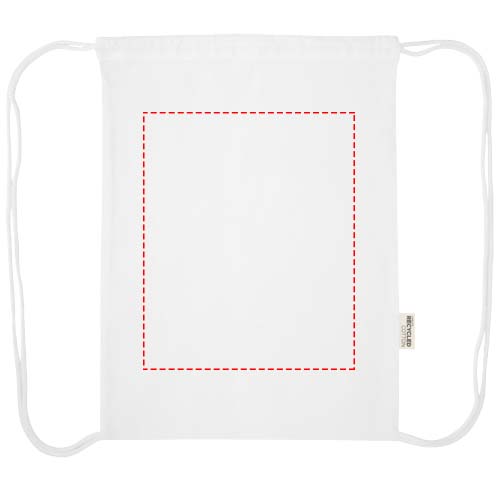 Borsa con cordoncino in materiale riciclato GRS da 180 g/m² Peru Blend - 5L