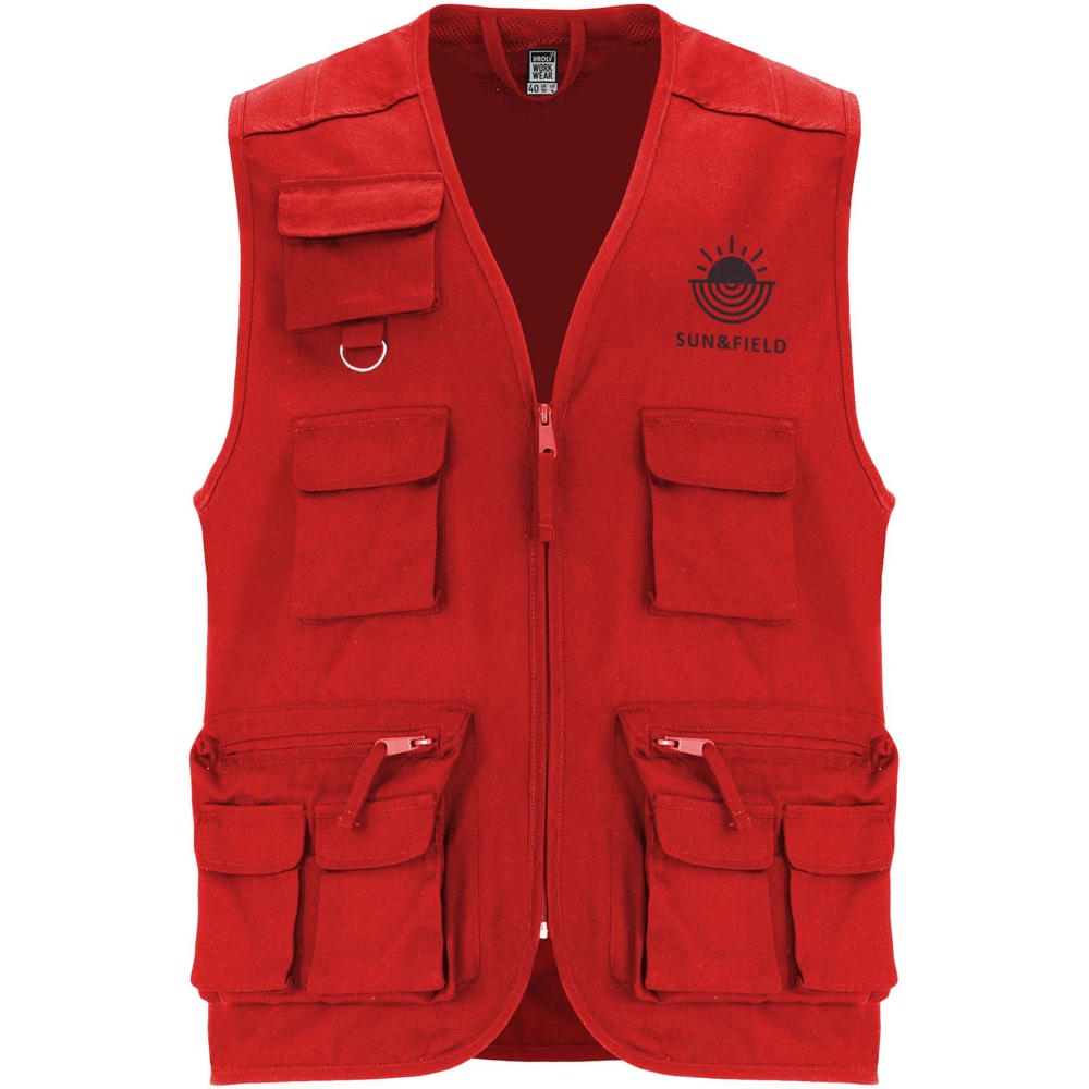 Gilet da lavoro con più tasche e scollo a V da 200 g/m² Venera 