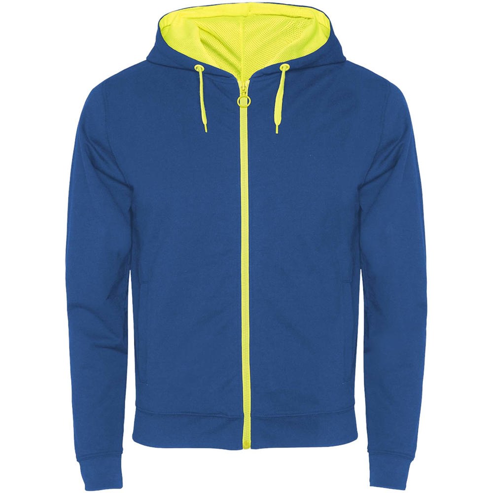 Felpa unisex Fuji - Blu royal, Giallo fluo