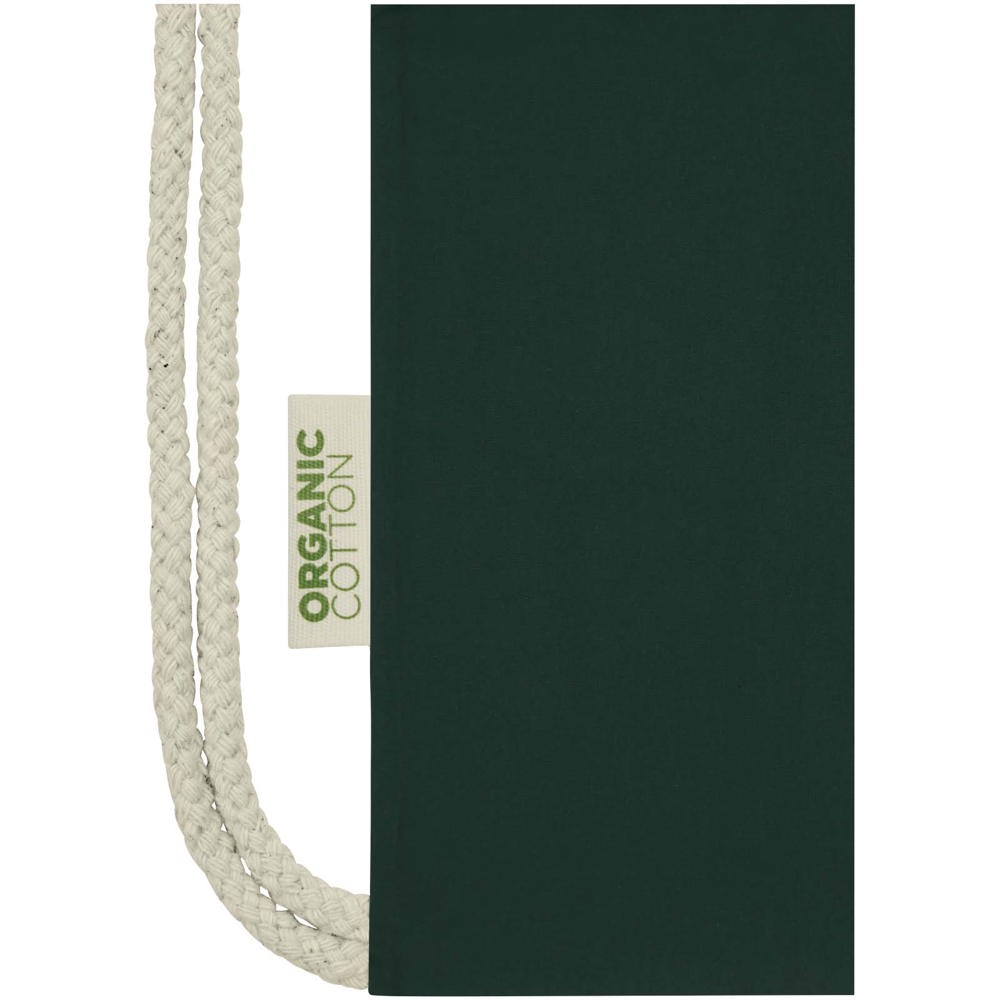 Borsa con cordoncino in tessuto biologico certificato OCS da 140 g/m² Odisha  - 5L