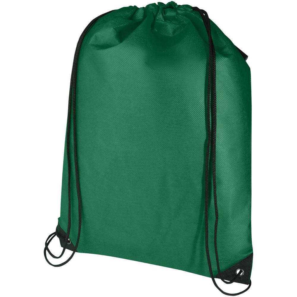 Borsa con coulisse in tessuto non tessuto riciclato certificato GRS Evergreen - 5L - Verde