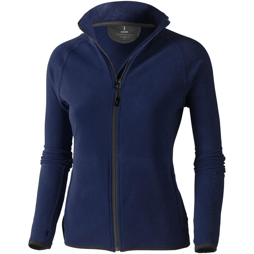 Giacca in microfleece Brossard con zip intera da donna - Navy