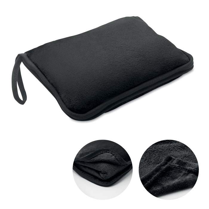 COZY - Set di coperte da viaggio 2 in - Nero