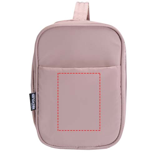 Beauty case da appendere in materiale riciclato certificato GRS Puffer - 8L