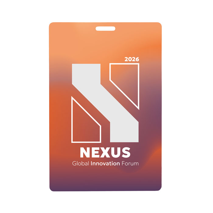 BADLARGE - Badge con cordino 120x80 mm