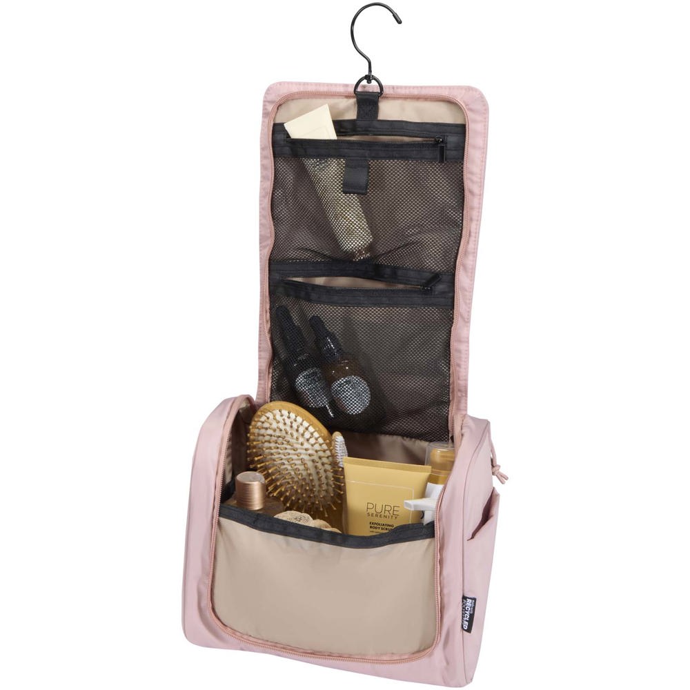 Beauty case da appendere in materiale riciclato certificato GRS Puffer - 8L
