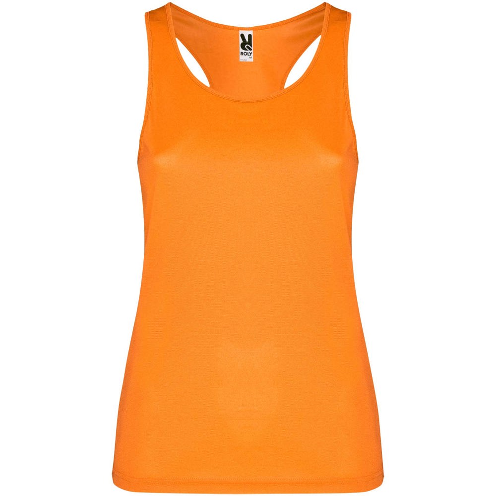 Canotta sportiva da donna Shura - Arancione fluo