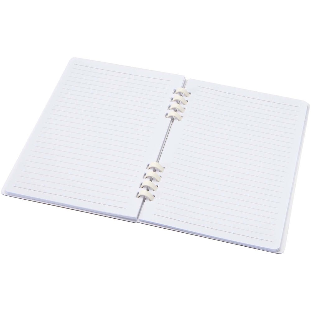 Blocco note a spirale formato A5 con copertina rigida in materiale riciclato certificato RCS Fil