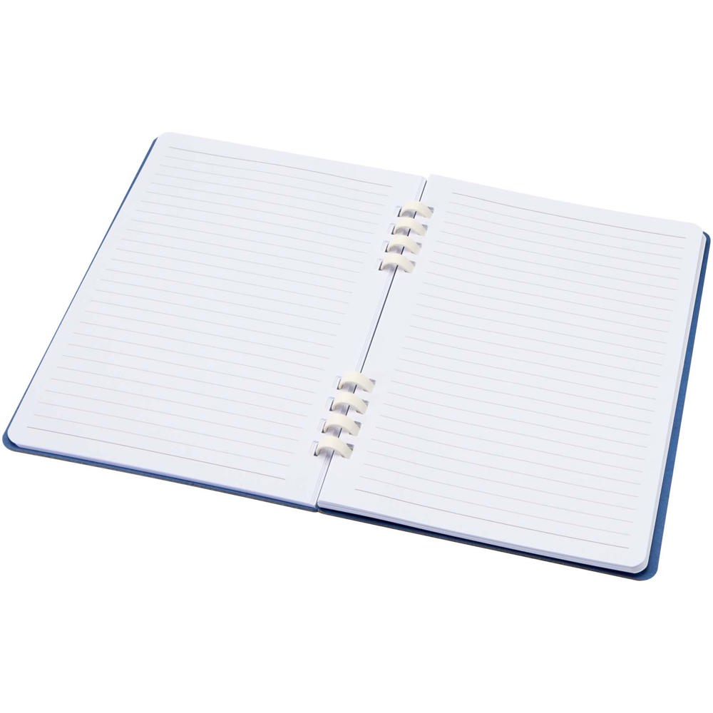 Blocco note a spirale formato A5 con copertina rigida in materiale riciclato certificato RCS Fil