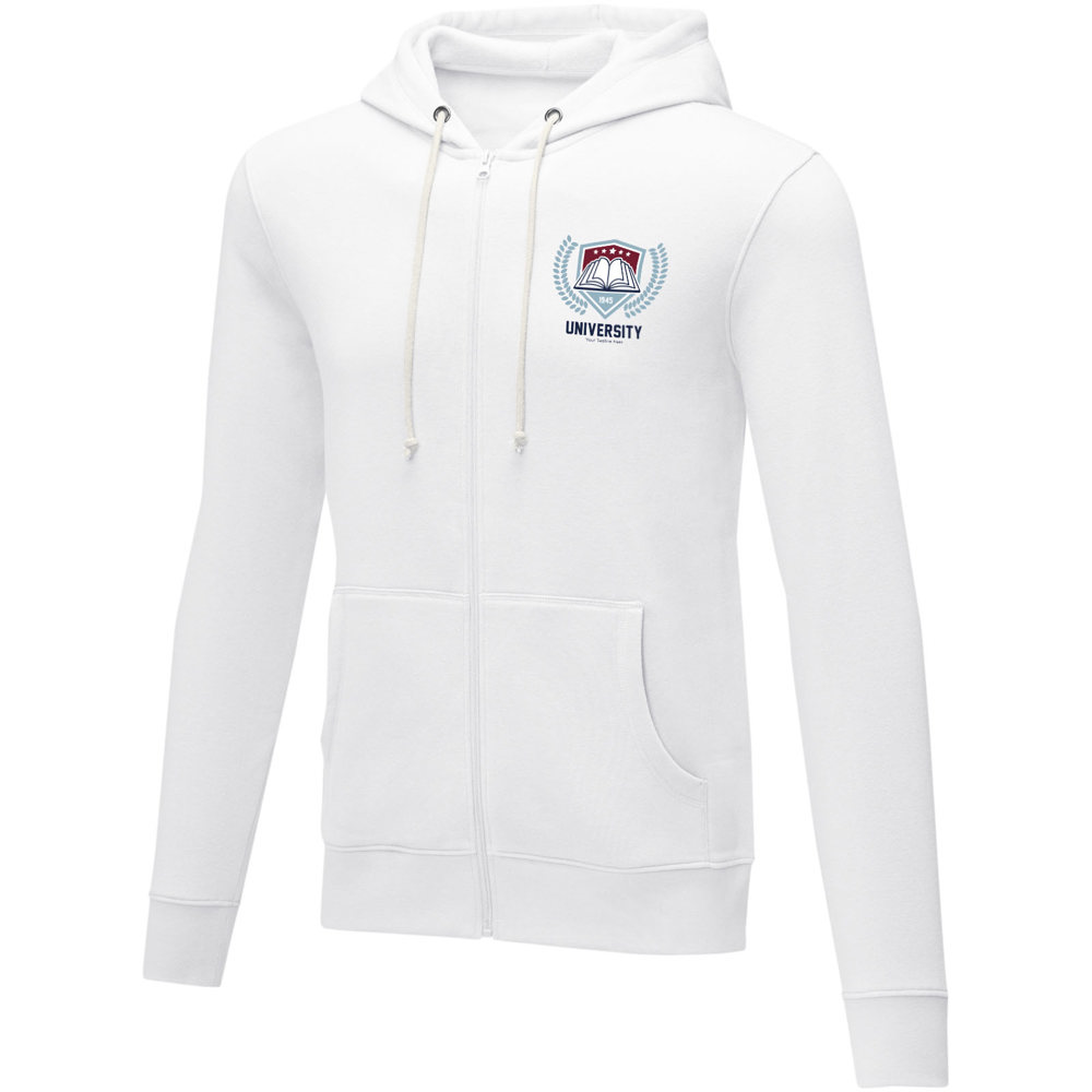 Felpa con cappuccio full zip da uomo da 240 g/m² Charon
