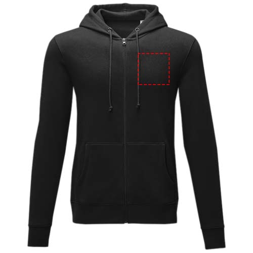 Felpa Charon con cappuccio full zip da uomo