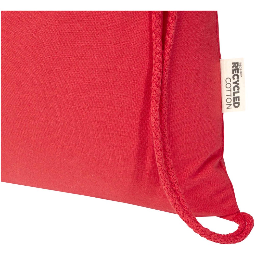 Borsa con cordoncino  in materiale riciclato GRS da 140 g/m² Oregon Blend - 5L