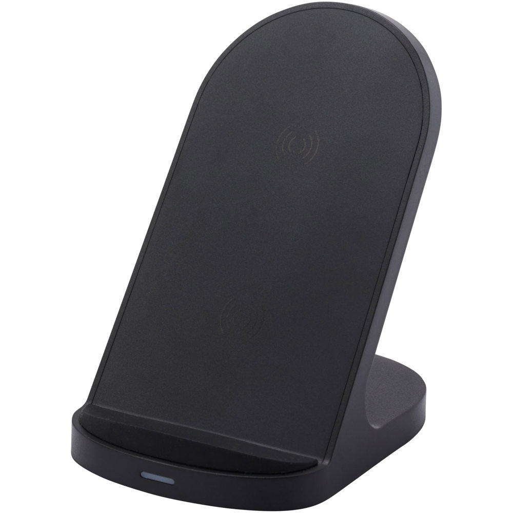 Stazione di ricarica in plastica riciclata RCS a doppia bobina da 15 W Loop