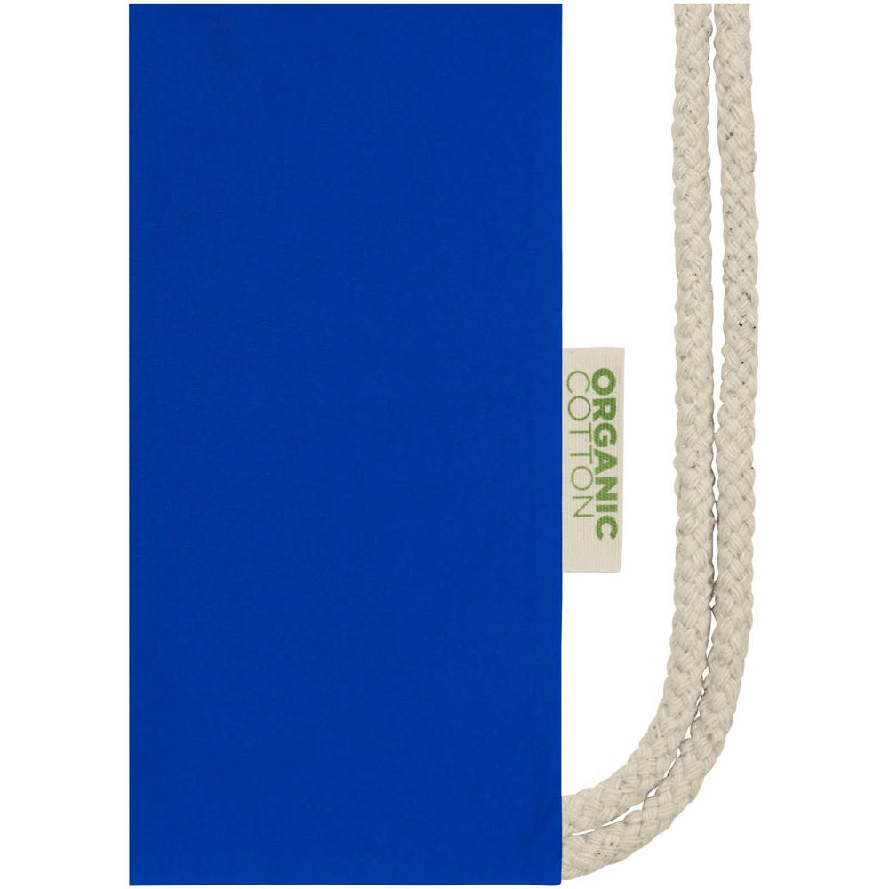 Borsa con cordoncino in tessuto biologico certificato OCS da 140 g/m² Odisha  - 5L