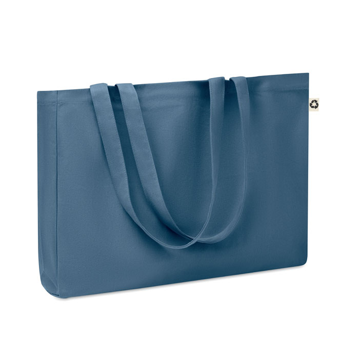 RESPECT COLOURED - Borsa in tela riciclata 280 gr/m - Blu