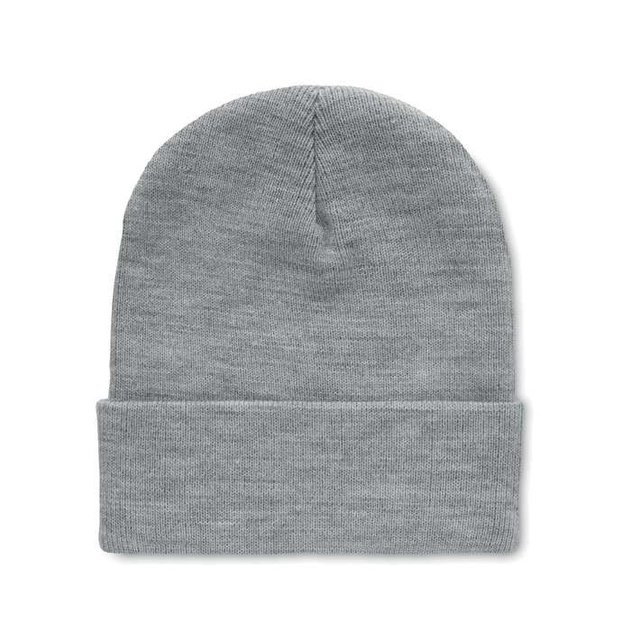 POLO RPET - Berretto in RPET con risvolto - Bianco/Grigio