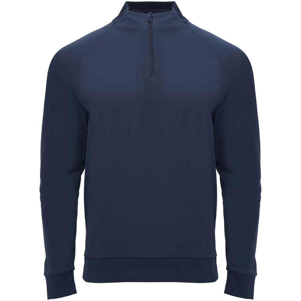 Felpa a maniche lunghe con zip a un quarto unisex Epiro - Blu navy
