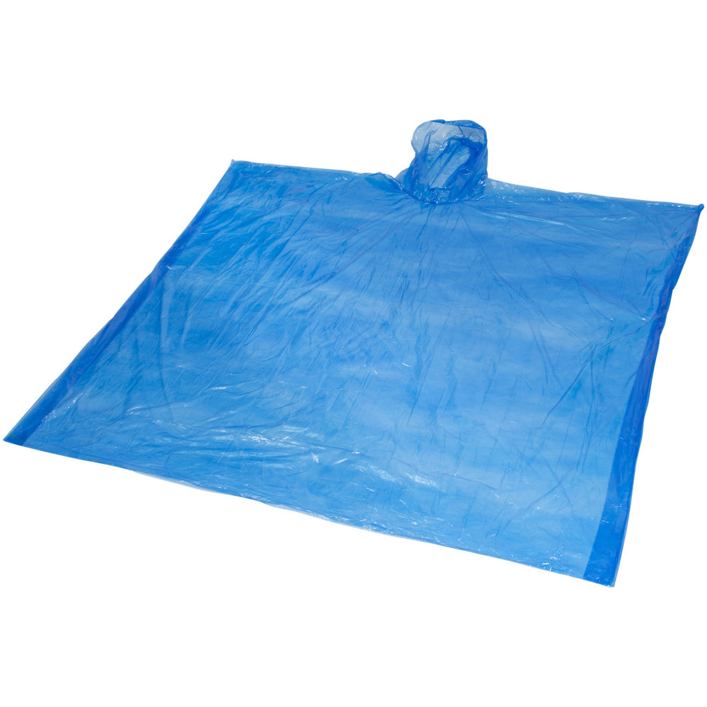 Poncho impermeabile monouso Ziva con custodia - Blu royal
