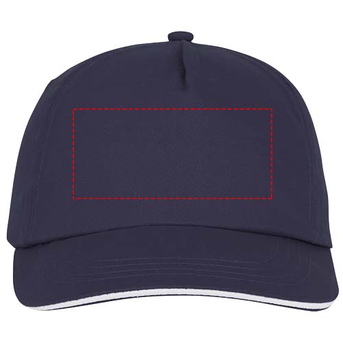 Cappellino a 5 pannelli con visiera sandwich da 175 g/m² Styx