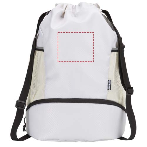Borsa sportiva con cordoncino in materiale riciclato certificato GRS e scomparto inferiore da 18 litri Nomad